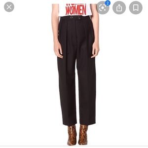 Sandro Havana Highwaisted wide leg pant
